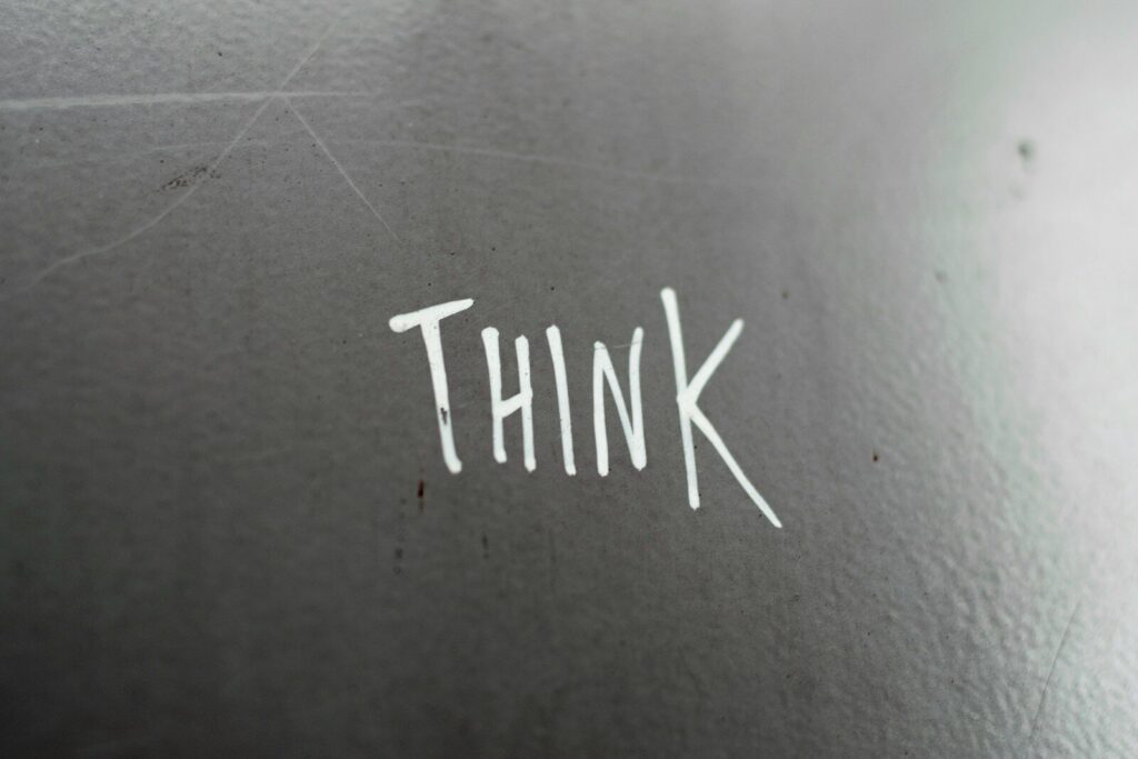 think text